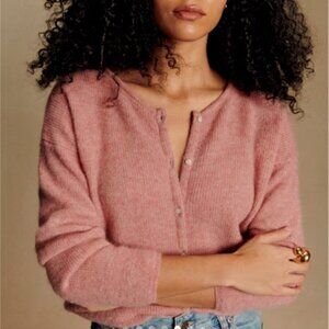 Sezane Gaspard Cardigan in Rosewood (pink) size S